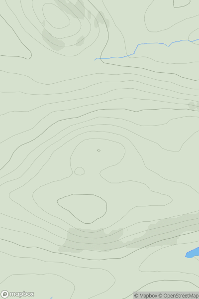 Thumbnail image for Meall an Eoin [Altnaharra to Dornoch] [NH721963] showing contour plot for surrounding peak